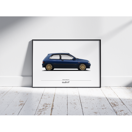 Poster Renault Clio Williams Phase 2 - Edition Limitée