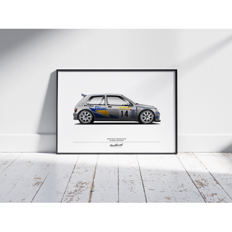 Poster Clio Maxi - Ragnotti - Monte Carlo Rally '95 - Limited Edition