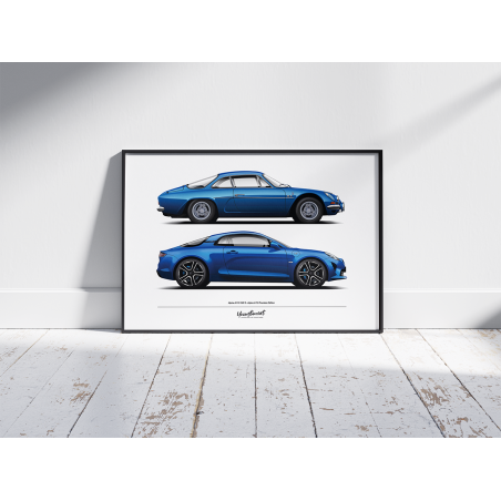 Poster Alpine A110 1600S & A110 Première Edition - Edition Limitée