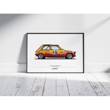 Poster Renault 5 Alpine Gr.2 - Monte Carlo Rally '78 - Limited Edition