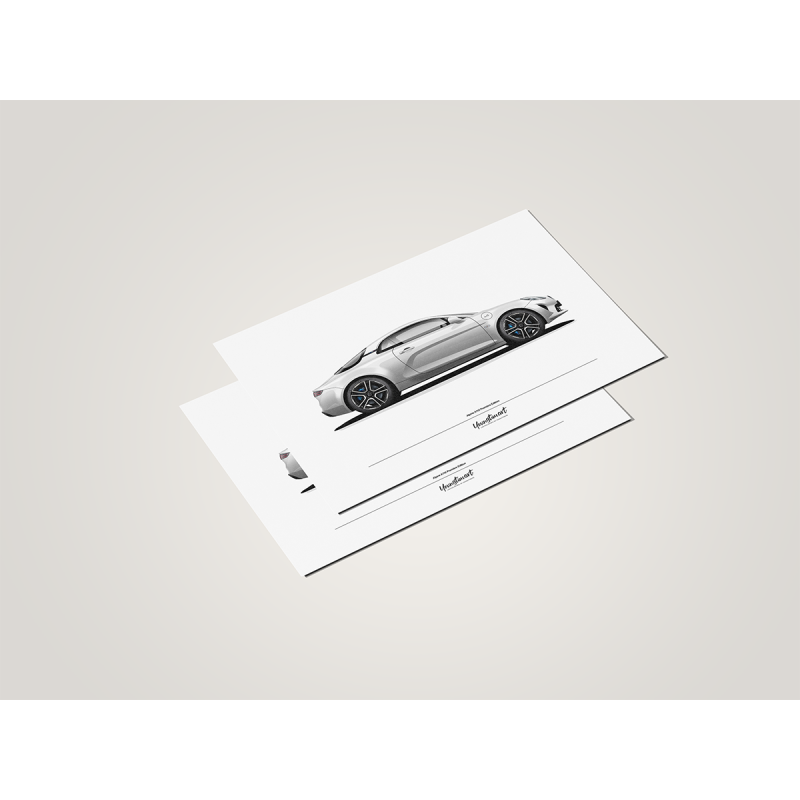Postcard Alpine A110 Premiere Edition - Solar White
