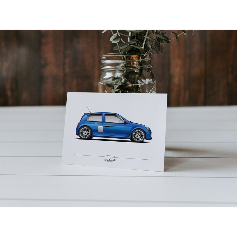 Clio V6 255 - Iliade Blue - Format A6