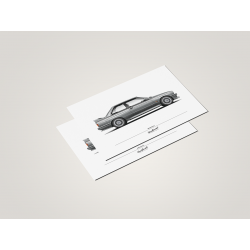E30 M3 Evo 2 - Nogaro Grey - Format A6