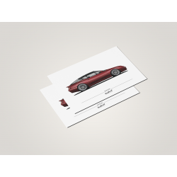 Alpine GTA Le Mans - Impérial Red - Format A6